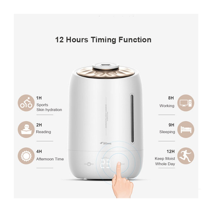 Deerma Humidifier Timing With Intelligent Touch Screen 5 Liter - F600